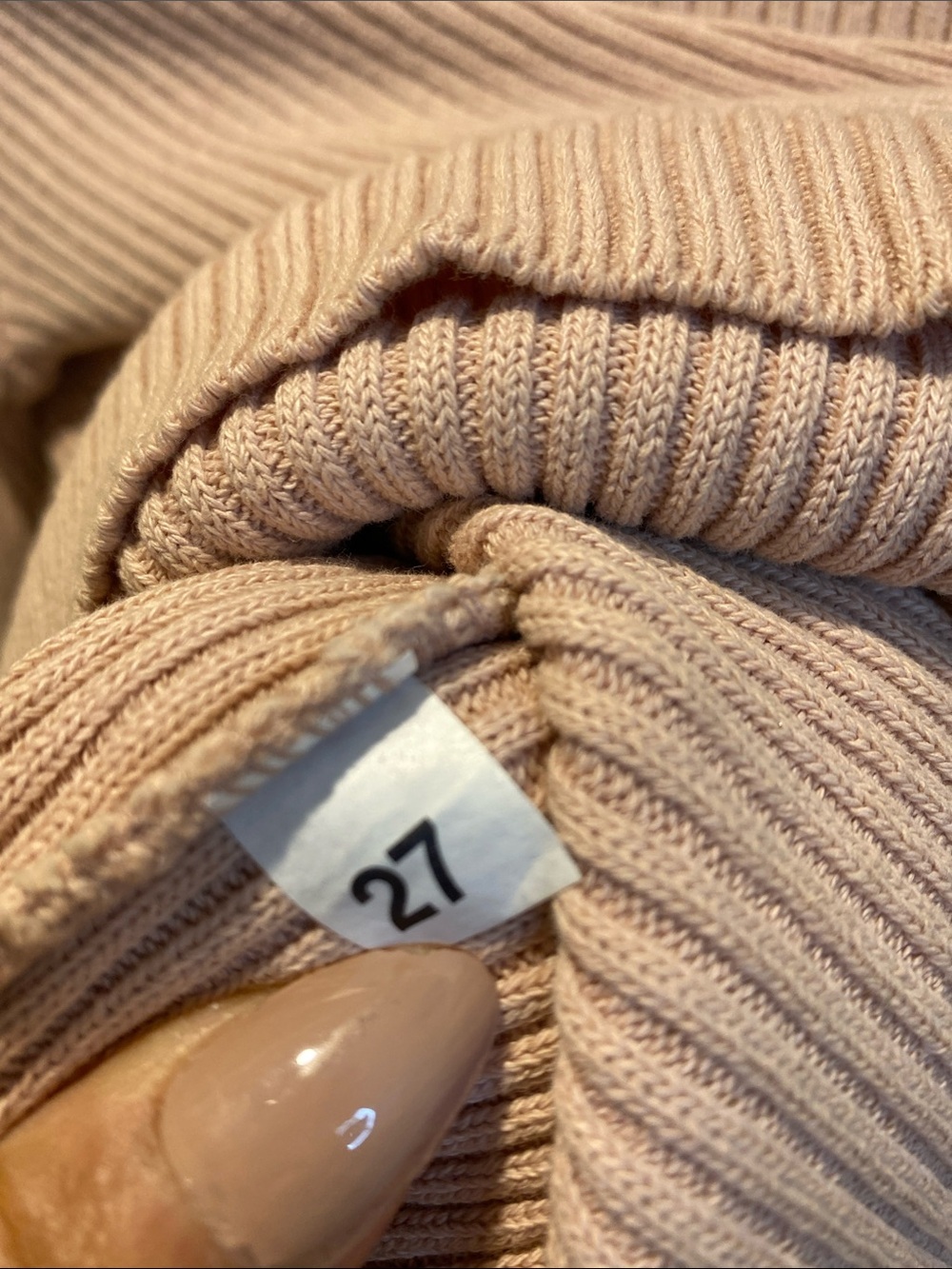 Pierre Cardin Ribbed Mock Neck Sweater in Soft Pink Fits M - Picture 9 of 12